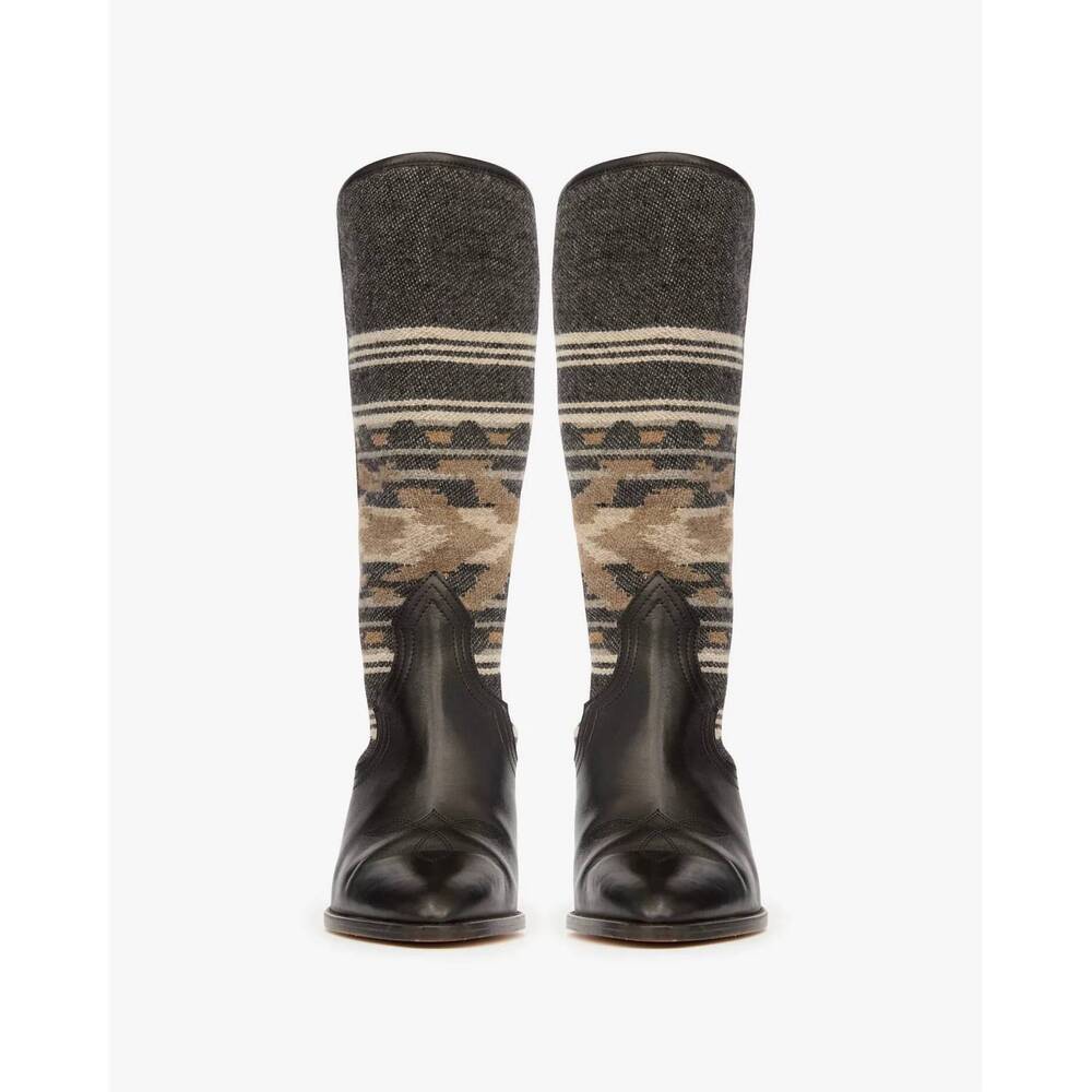 NEW ISABEL MARANT women's lijita boots in black - Picture 5 of 6